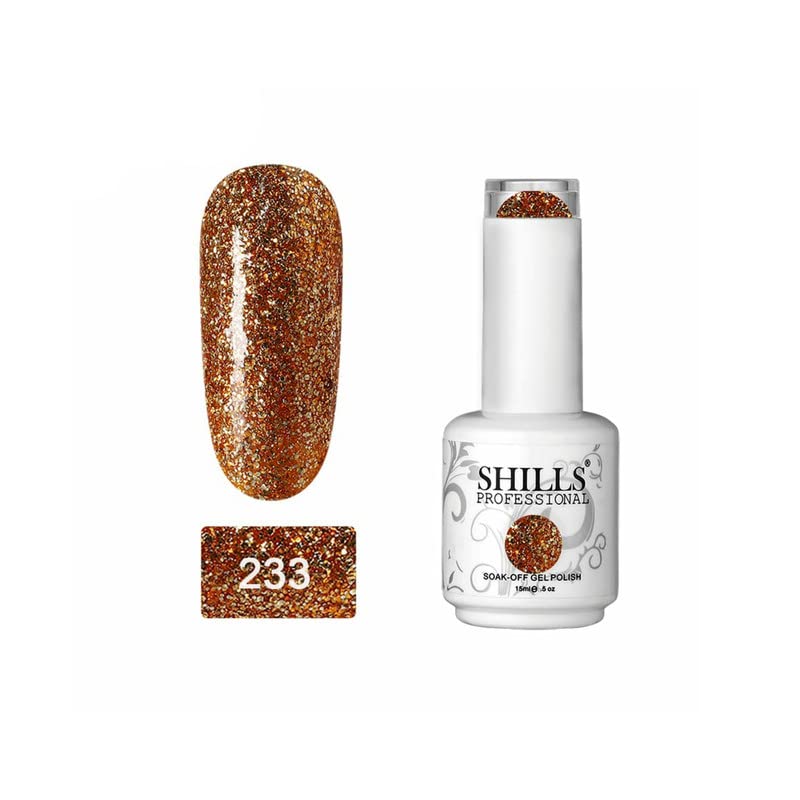Image of SHILLS PROFESSIONAL Uv /Led Soak Off Glossy Finish Gel Polish(Gel Nail Polish)Nail Art Nail Polish Color Shade 233,15 Ml