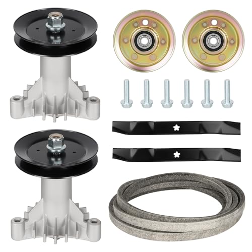 Aeagle 130794 Rebuild Kit for Husqvarna Craftsman LT1000 LT2000 LT3000 YTH1542 42 Deck (only 3-Bolt Spindle) Includes 2 Spindles 532130794 2 Idlers 131494 173437 2 Blades 134149 95 144959