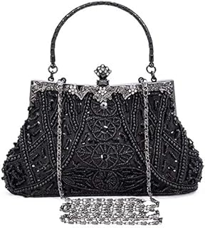 Selighting 1920s Vintage Beaded Clutch Evening Bags for Women Formal Bridal Wedding Clutch Purse Prom Cocktail Party Handbags
