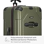 Traveler's Choice Maxporter II 30" Polycarbonate Hardside Trunk Luggage with Spinner Wheels, TSA Lock, Dark Green - Image 5