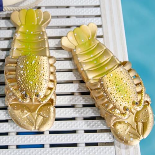 Image of JOYEAR Lobster Flip Flops - Slipper & Slide Pool Beach Shower Shoes in Deep Red