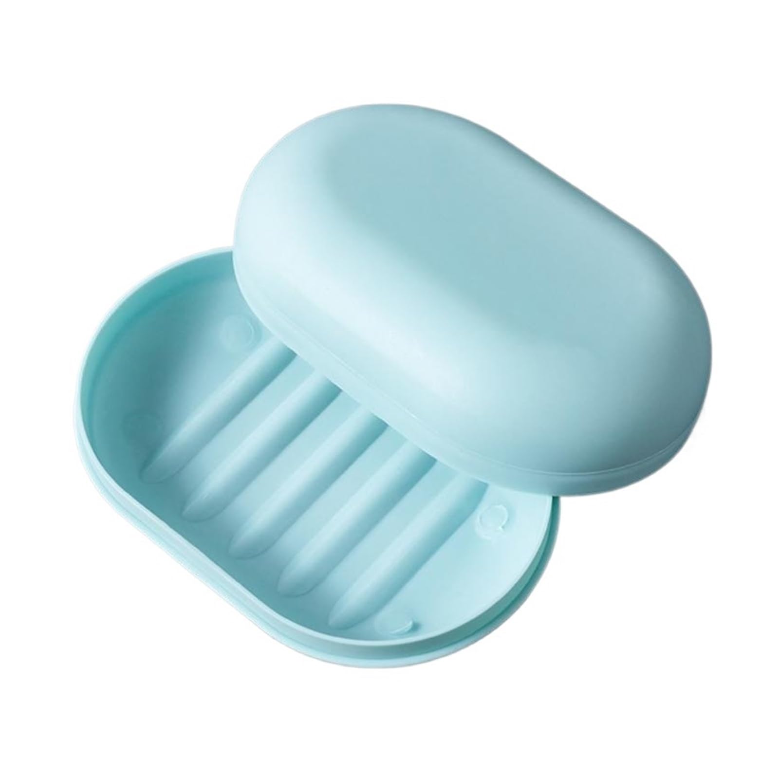 Soap Dish Portable Soap Box Leak Proof Case Dishes Drain Holder Easy To Carry Bathroom Storage