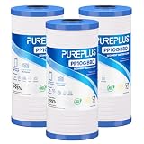PUREPLUS AP810 Whole House Grooved Sediment Water Filter, Replacement Cartridge for 3M Aqua-Pure AP810, AP811, AP801, AP801-C, AP801T...