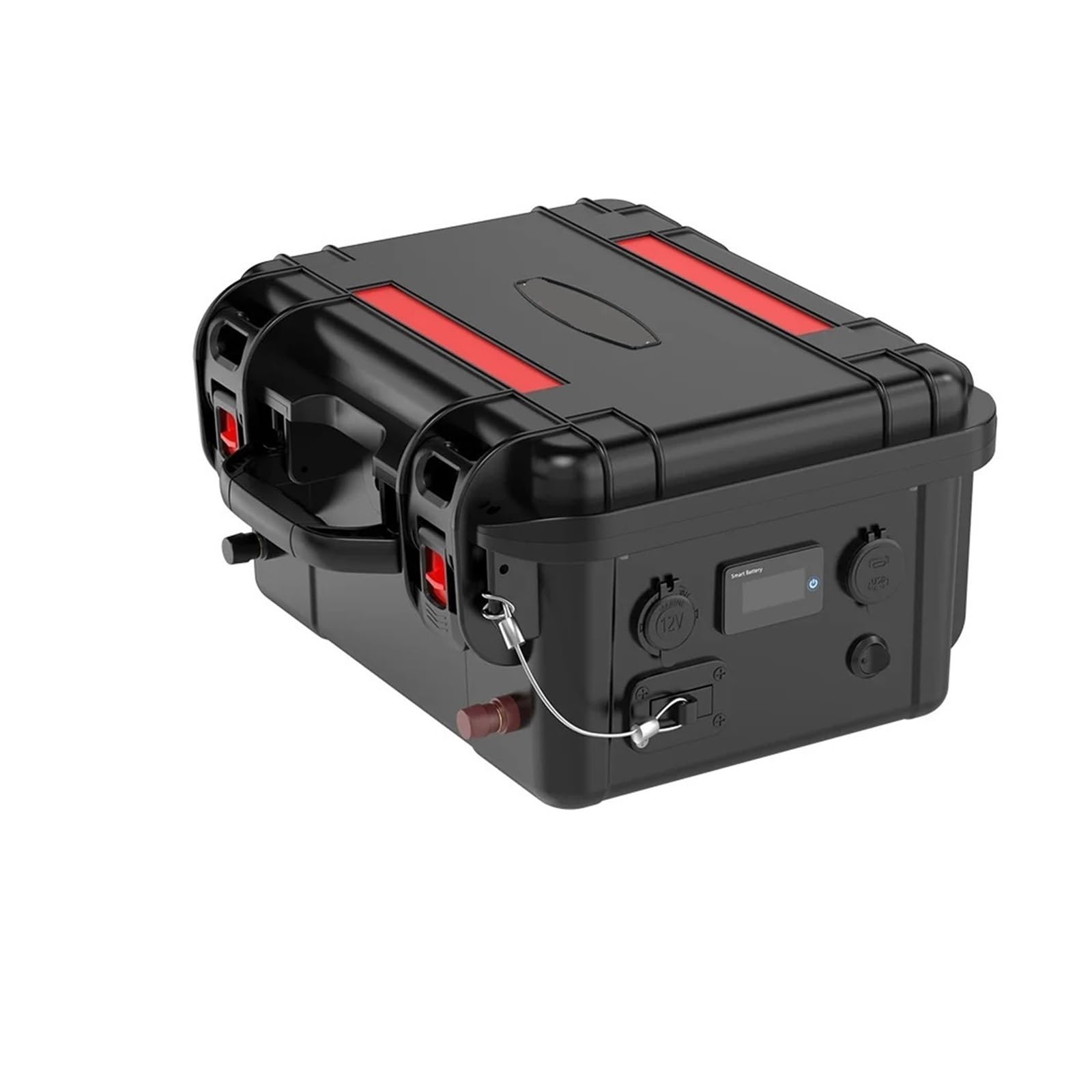 Baterías Recargables Lifepo4 12 Voltios 100Ah 200Ah 300AH Con | Estación de salida USB de alimentación exterior BMS for barcos con motores de onda sinusoidal(100Ah 12.8V LifePO4)