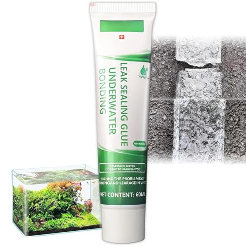60ml Clear Silicone Sealant for Fish Tanks & Aquariums - Waterproof Sealant with Aquarium Glue for Duty Leak Mends - Strong Water Resistance,For Bonding Of Various Materials