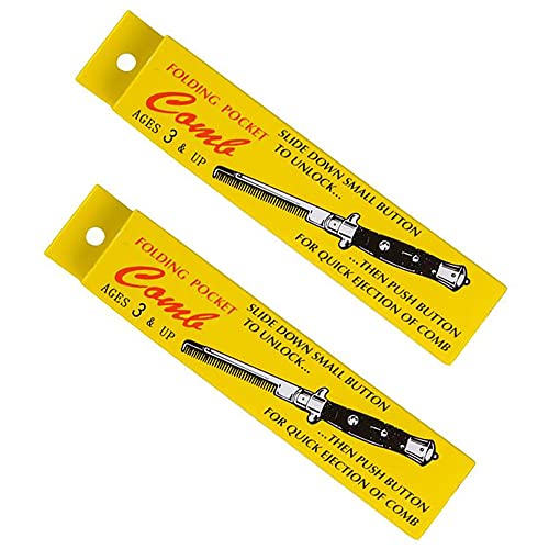 Peine plegable de bolsillo inoxidable para barba de 9 pulg miniatura 3