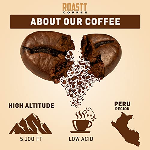 Organic Chocolate Raspberry Coffee | Chocolate Coffee Ground | Gourmet Medium Roast Organically Flavored Ground Coffee | Caffeinated Organic Double Chocolate Coffee - 12 Ounces Roasted Flavored Coffee Grounds By Roastt Coffee #TOP2