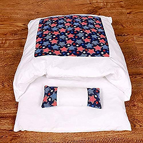 Grotte de chat pour lit de petit animal avec tapis de couchage rose