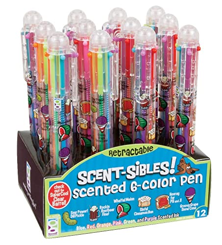 Raymond Geddes Scent-Sibles 6-Color Multicolor Pen Set With Scented Ink (Pack Of 12) #TOP3