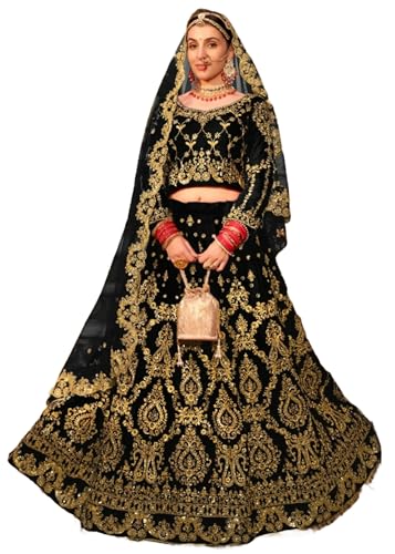 Lehenga 11047 velours lourd femme, la solution élégante pour rester au chaud en grand événement