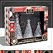 FAO Schwarz Color Changing LED Acrylic Holiday Christmas Tree 3-Piece Set, Battery Operated and Portable for Dining Table Centerpieces, Mantle and Window Decorations, Home and Office Accent