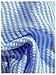 OYOANGLE Women's Striped Bikini Bottom Textured Tie Side High Cut Swimsuit Bottoms Blue Medium