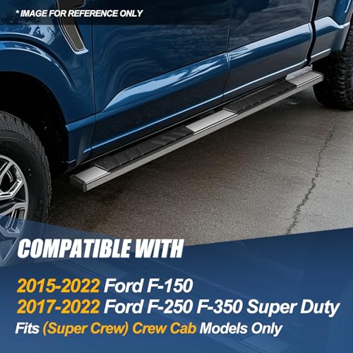 Estribos laterales cromados para Ford F-150 2015-2022 miniatura 7