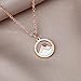 XULAVA Mustard Seed Necklace for Women Christian Gifts,Move Mountains Shell Necklaces Christian Faith Jewelry for Women (Rose)
