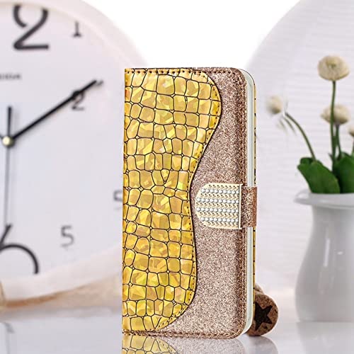 Étui portefeuille en cuir Samsung A13 A53 A72 A14, housse clapet or protection