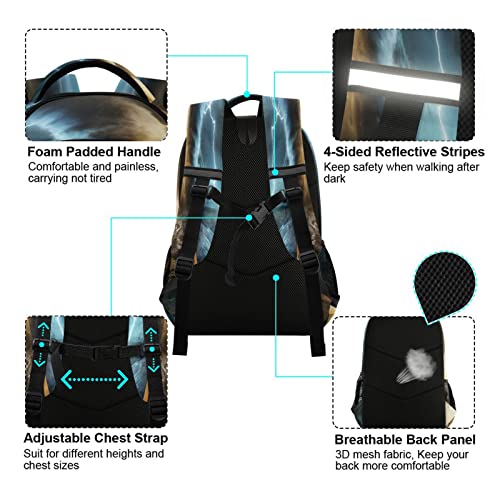 Powerful Tornado Backpack for Girls Kids Boys School Bookbags,Student Laptop Backpack Carrying Bag Casual Lightweight Travel Sports Day Packs4