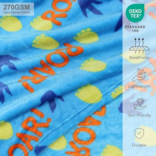 Image of 3 in 1 Dinosaur Kids Travel Pillow and Blanket Set