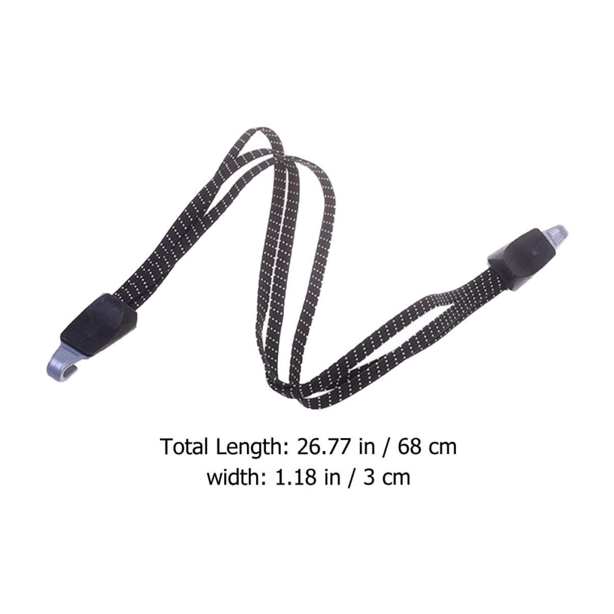 Abaodam 4pcs Bike Straps Bungee Cord Hooks Rubber Luggage Ropes for Roof Racks Trailers