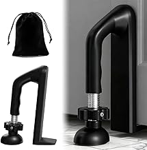 Portable Door Lock, Door Blocker Burglary Protection, Portable Door Security Device, Burglary Protection Door Stop, Adjustable Double Protection, Security Device for Home, Hotel, Travel