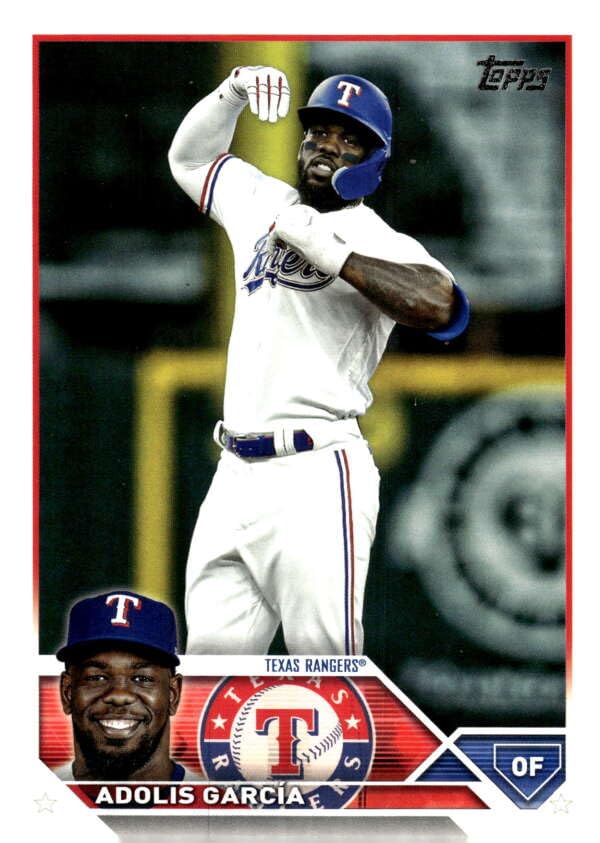 Amazon.com: 2023 TOPPS #601 ADOLIS GARCIA TEXAS RANGERS BASEBALL