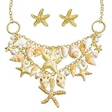 ZOSIGN Accesorios de Sirena, Collar de Playa, Accesorios Disfraz de Sirena, Collares de Playa para Mujer, Adecuado para Damas Y Niñas, Juegos de Rol de Carnaval, Halloween Y Disfraces de Fiesta