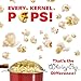 Original Whirley Pop Popcorn Maker - 6 Quart Culinary Popcorn Popper With One All-Inclusive Popping Kit, Aluminum Popcorn Pot With Nylon Gears, Wabash Valley Farms Popcorn Maker (Red)