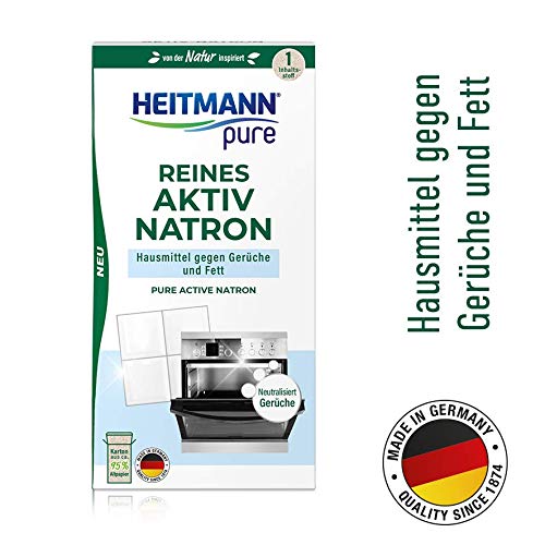 Heitmann pure Reines Aktiv-Natron: Ökologisches Putzmittel aus Soda und Natrium, für Haushalt, Küche und Wäsche, 1x 350g