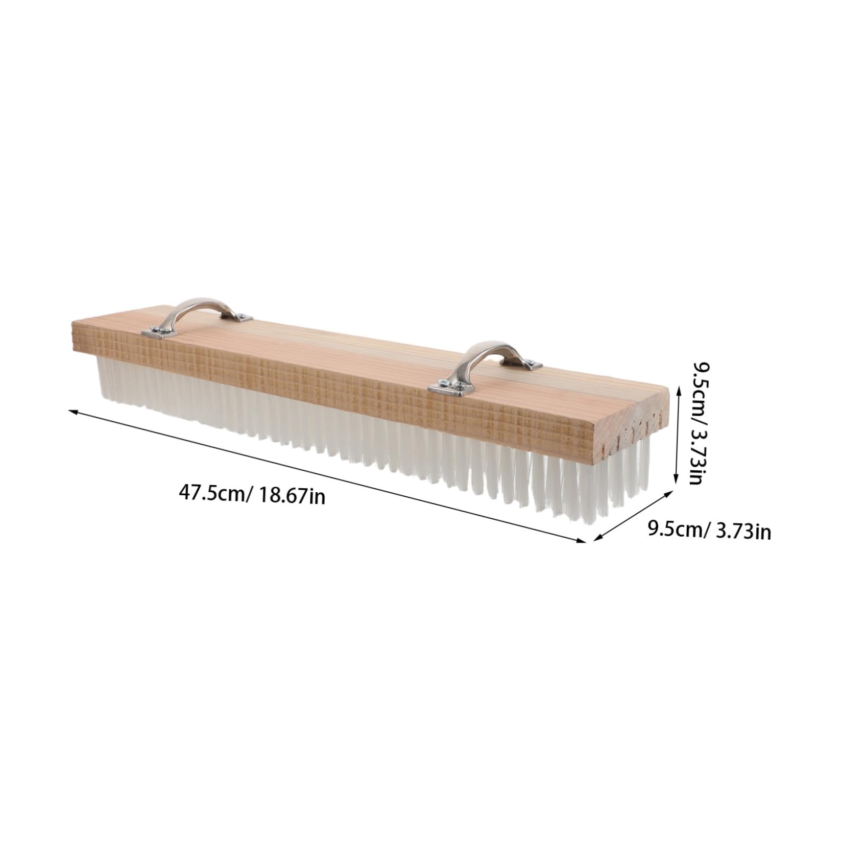 Amosfun Spazzola per Pulizia Ascensore Beige, Legno e Acciaio Inox