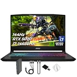 msi Katana 15.6" 165Hz QHD Gaming Laptop, NVIDIA GeForce RTX 5070 8GB, 32GB DDR5 RAM, 2TB Storage(1TB SSD & 1TB Docking Station), Intel i7-14650HX, 4 Zone RGB Backlit Keyboard, Win 11 Pro, Black
