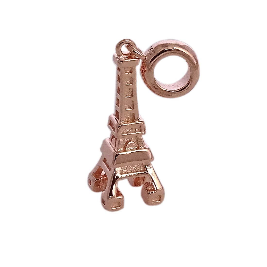 sahiba gems Stylish & Cool 925 Pure Sterling Silver Eiffel Tower Charm Gifts for Him & Her Charm Fits For Bracelets/Anklets/Chains-picture-29
