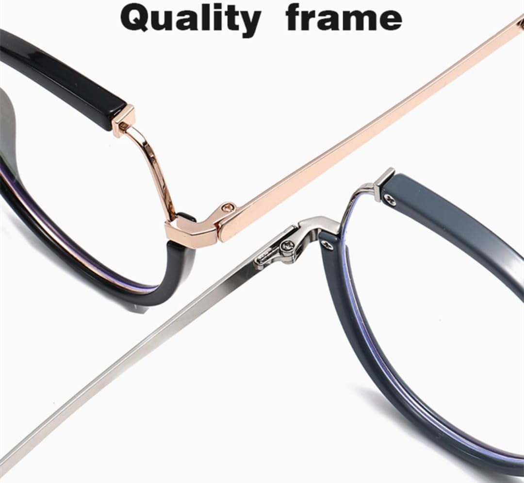 Cat Eye for Women Spring Hinged Metal Glasses Frame