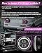 ZIMABLUE 7 inch Led Headlights Round Pink Purple Halo led H6024 Headlight With Hi/Lo Beam DRL Amber Turn Signal Compatible With Jeep Wrangler JK TJ CJ LJ Compatible With Chevy Ford GMC Dodge&Mazda ect