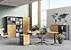 Aktenregal Arlington, ideal für Home Office, in Graphit/Grandson-Eiche-Nachbildung, fünf Fächer in Ordnerhöhe, 45 x 197 x 40 cm (BxHxT)