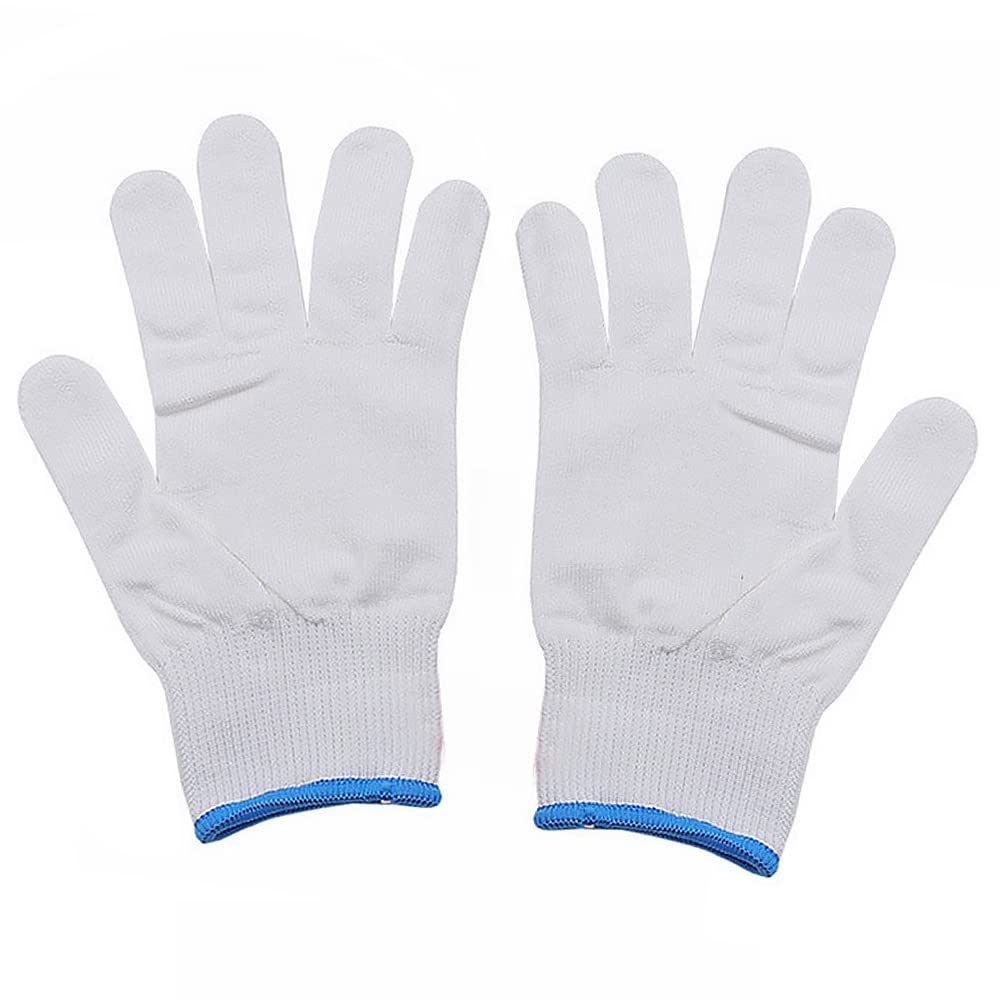 Lot de 5 paires de gants résistants aux coupures, pour homme et femme, en fil Hdpe - Gants de travail respirants - Résistants à l'abrasion pour le jardinage, l'entrepôt, la construction, l'extérieur