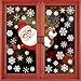 Produktbild Tuopuda Weihnachten Aufkleber Fenster Elch Weihnachtsmann Schneeflocken Aufkleber Fensterbilder Weihnachten Fensteraufkleber Fensterbild Wandtattoo Removable Weihnachtssticker Fensterdeko(Mehrfarbig)