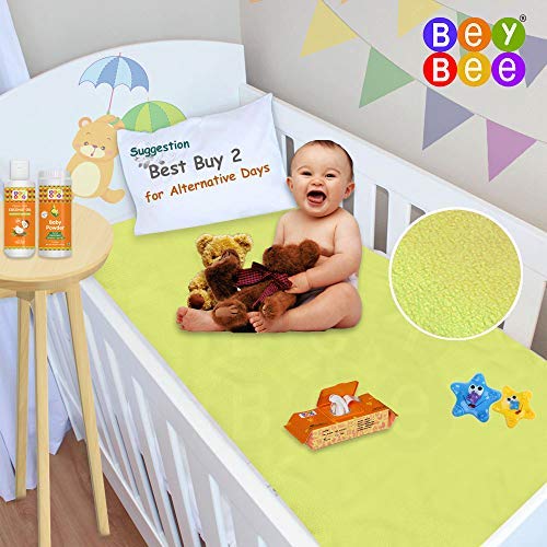 Beybee Waterproof Mattress Protector Sheet for Kids and Adults, X-Large, Beige (200 cm x 140 cm) 2