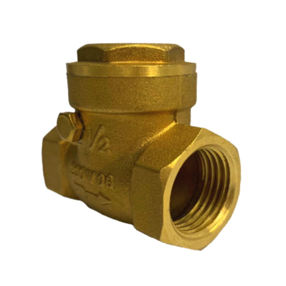 AF Clapet anti-retour hydraulique en laiton avec siège en métal pour l'eau, le pétrole et le gaz 2 1/2" NPT, jusqu'à 200 PSI, clapet anti-retour avec siège en métal