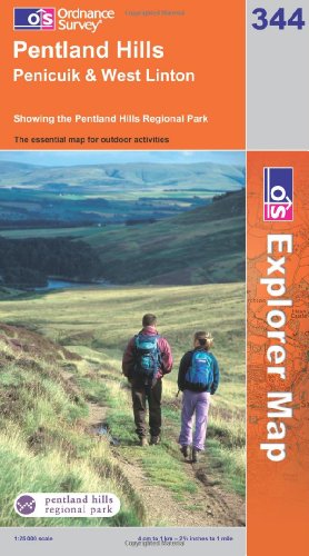 OS Explorer map 344 : Pentland Hills