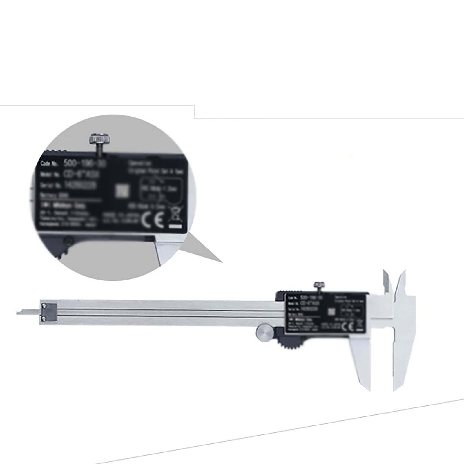 Elektroniczna suwmiarka ze stali nierdzewnej do kciuka/frakcji/mm (150 mm)