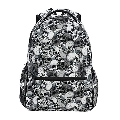 Ahomy: Mochila escolar para adolescentes y niñas  color negro y blanco
