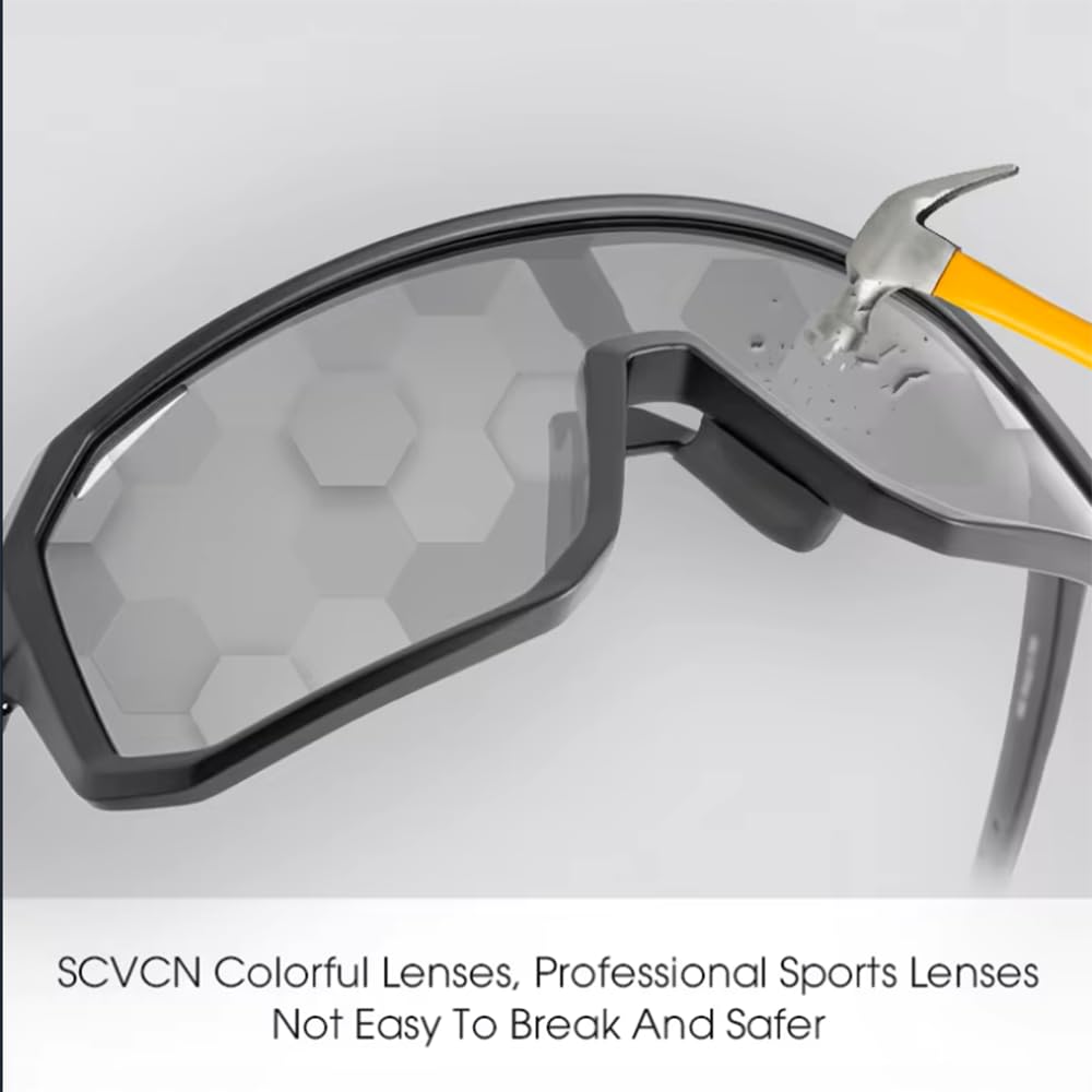 Photochromique Cyclisme Lunettes De Soleil VTT Vélo De Route Cyclisme UV400 Lunettes De Sport De Vélo en Plein Air