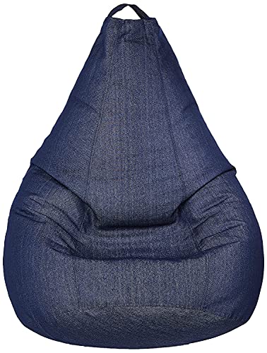 Image of Jumbo Bean Bag Cover Without Beans (Dark Blue) (Denim)