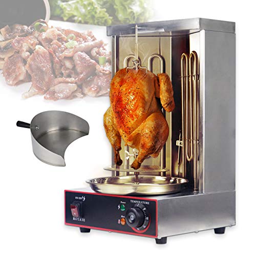Yooyist Electric Vertical Broiler Shawarma Doner Kebab Gyro Grill Machine With Meat Catch Pan #TOP5