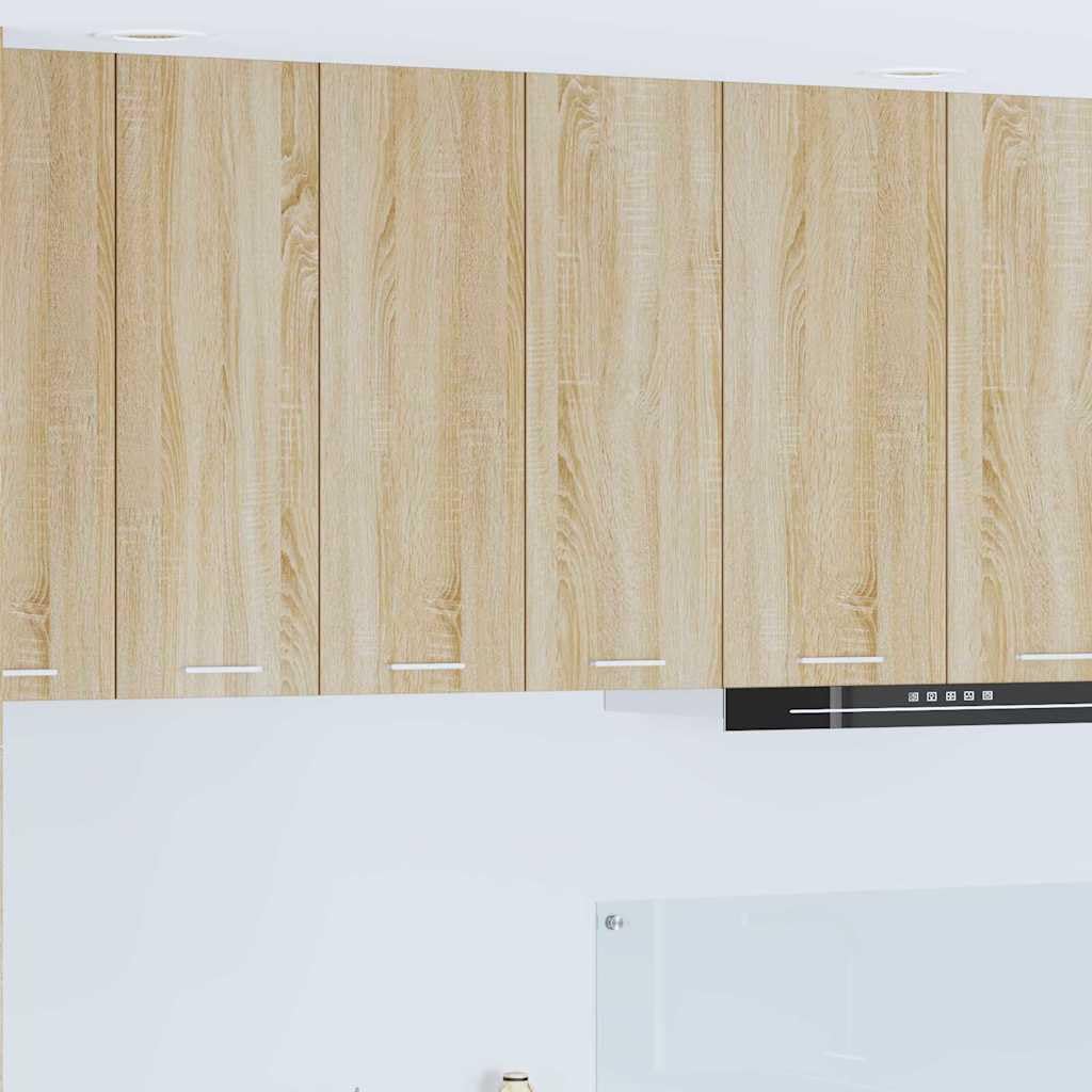 Hängeschrank Sonoma-Eiche, 60x31x80 cm, Holzwerkstoff, mit 2 Türen, Küchenschrank für Küche, Speisekammer & Lagerung, langlebig & modern