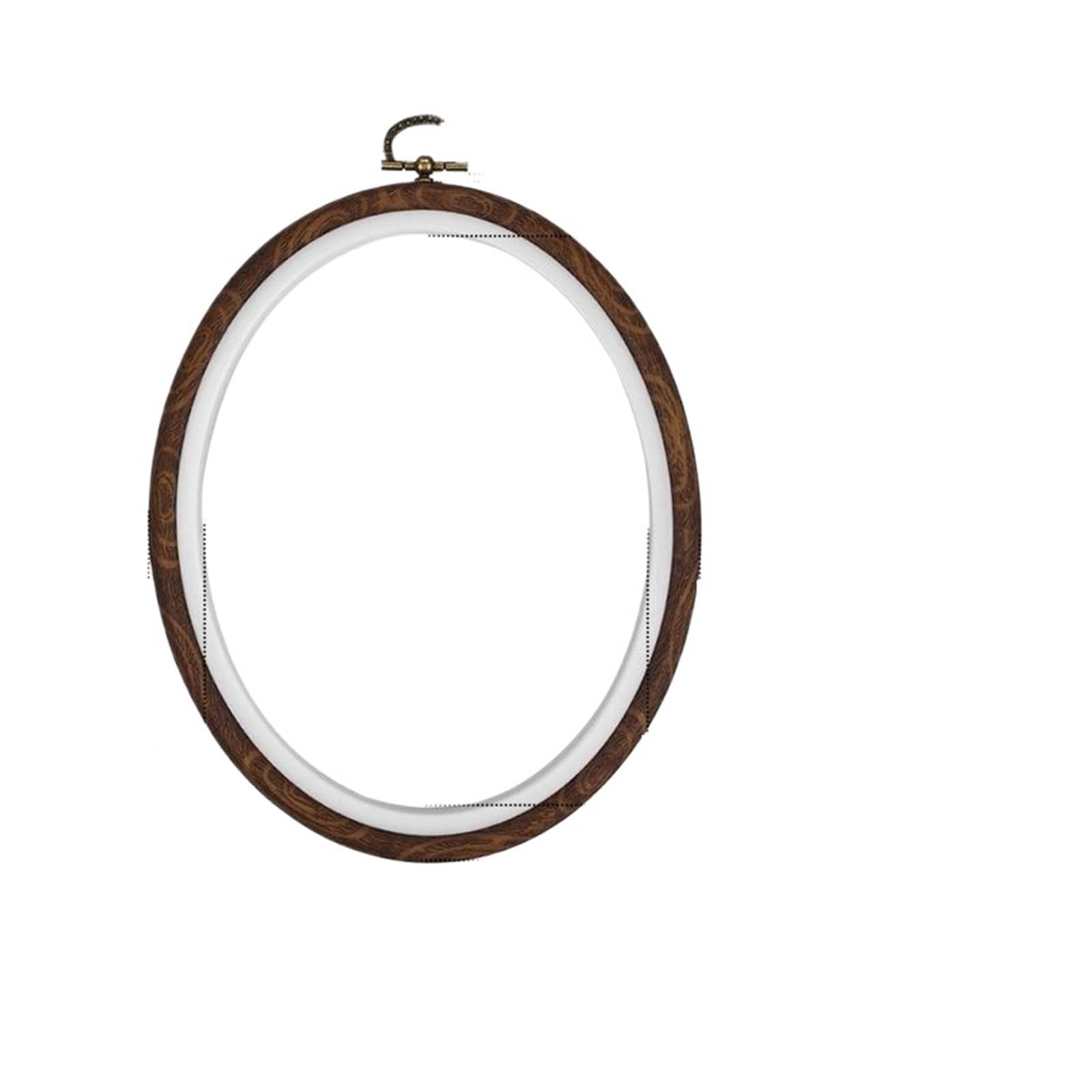 ENSDIEPLS Cross Stitch Hoop Ring, Mini Embroidery Hoop Plastic Round Oval Square Cross Stitch Sewing Tools(Oval 15x19cm)