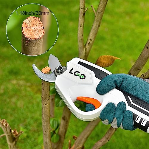 Image of LIGO 20V Cordless Pruning Shear, Professional Electric Garden Cutter 2.0Ah Battery Powered, Max 25mm (0.98 inch) Cutting Diameter Rechargeable Tree Branch Pruner with Replaced Blade