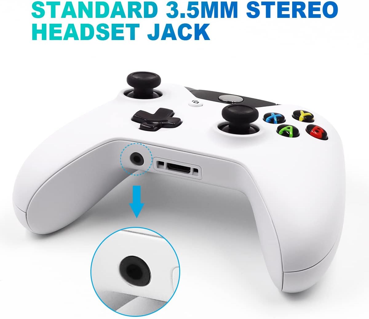 Xbox Controller Wireless, Xbox One Controller Wireless With 1400mAh Rechargeable Battery/Micro USB Cable/3.5mm Stereo Headset Jack, Xbox 1 Controller Wireless Compatible with Xbox One, Xbox One X/S, Xbox Series X/S, PC