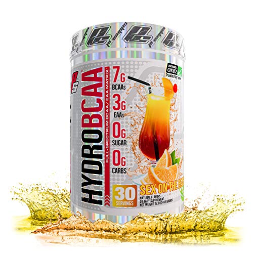 ProSupps HydroBCAA BCAA/EAA Full Spectrum Matrix, 7g BCAAs, 3g EAAs, 0g Sugar, 0g Carbs, 30 Servings, (Sex On The Beach Flavor)