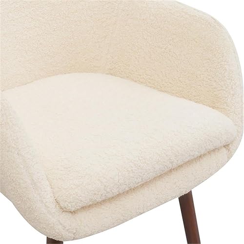 Miniatura 9 de Convenience Concepts Take a Seat Charlotte Wingback - Sillón de sherpa de 25.25 pulgadas, sillón de transición bohemio para oficina, estudio, sala