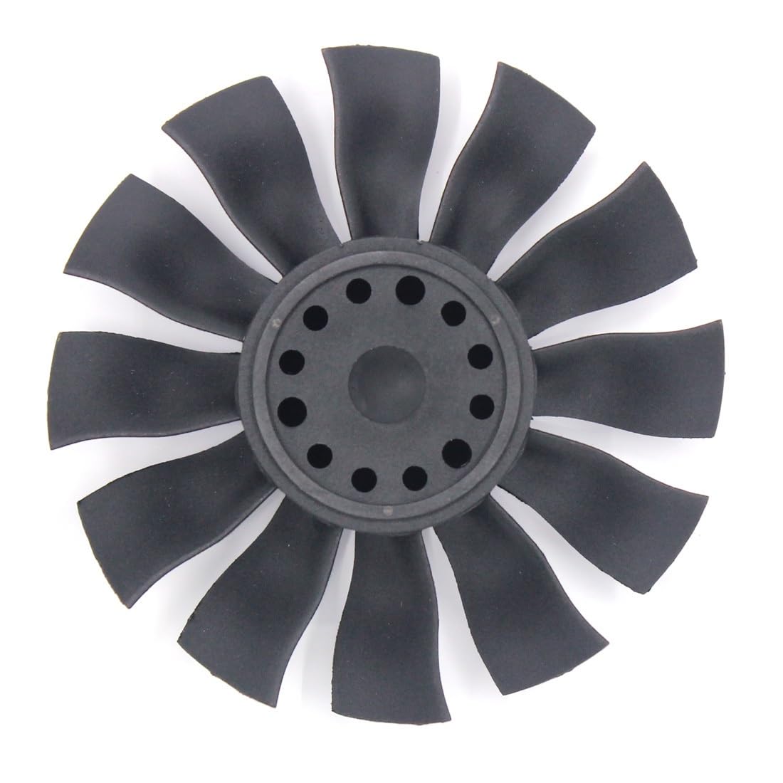 QX-Motor 6-łopatkowy wentylator z 12 ostrzami Wentylator kanałowy EDF bez silnika 30 mm / 60 mm / 64 mm / 70 mm do modelu samolotu RC Drone(70mm 12-Blade Only)